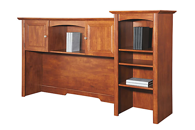 Realspace&reg; Broadstreet 65"W Hutch For U-Shaped Desk, Maple