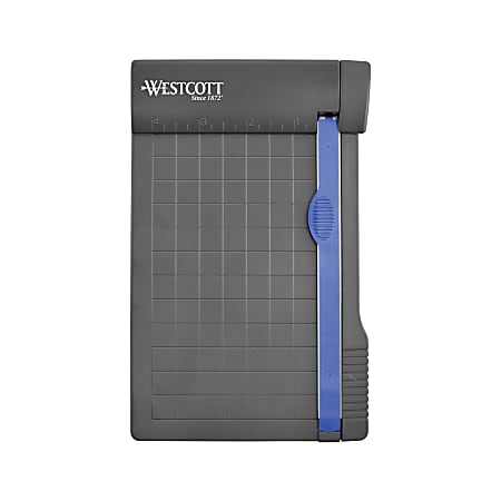 Westcott® Multi-Purpose Guillotine Trimmer, 6, Black/Blue