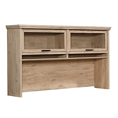 Sauder® Mason Peak 72"W Desk Hutch For L-Desk Or Credenza, Prime Oak™