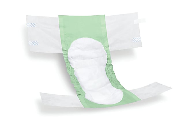 FitRight Extra Disposable Briefs, XX-Large, Green/White, Bag Of 20 Briefs