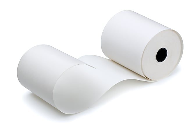 Alliance Phenol-Free Thermal POS Rolls, 3-1/8" x 273', White, Carton Of 50 Rolls