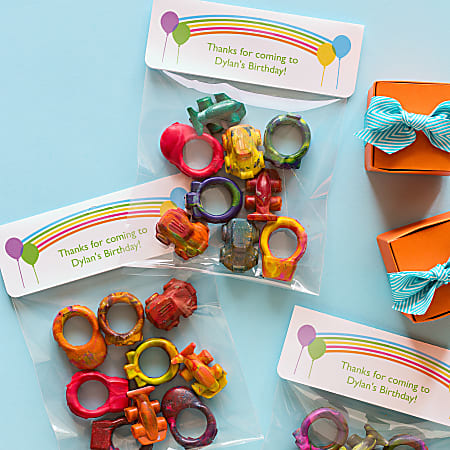 Avery Printable Bag Toppers With Bags 22801 Rectangle 1 34 x 5 White ...