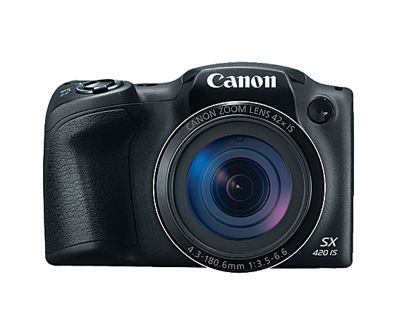 Canon PowerShot SX420 IS 20-Megapixel Digital Camera, Black