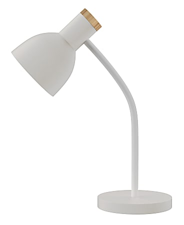Realspace™ LED Desk Lamp, Adjustable, 18"H, White