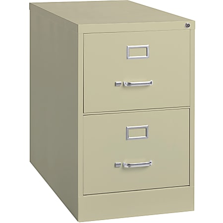 Lorell® Fortress 26-1/2"D Vertical 2-Drawer Legal-Size File
