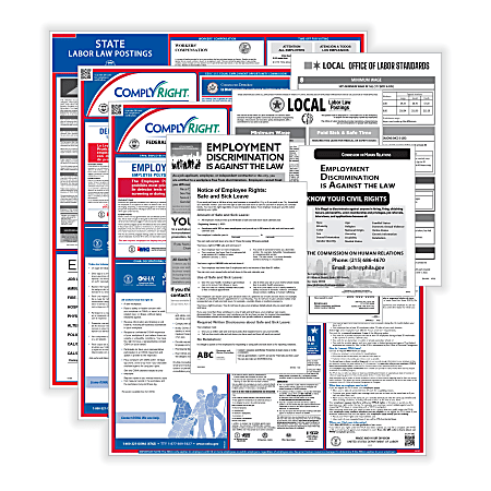 ComplyRight® Federal (Bilingual), State and Local (English) Labor Law 1-Year Poster Service, Washington