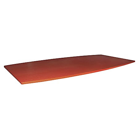 Lorell® Essentials Conference Boat-Shaped Table Top, 2-Piece, 96"W, Cherry