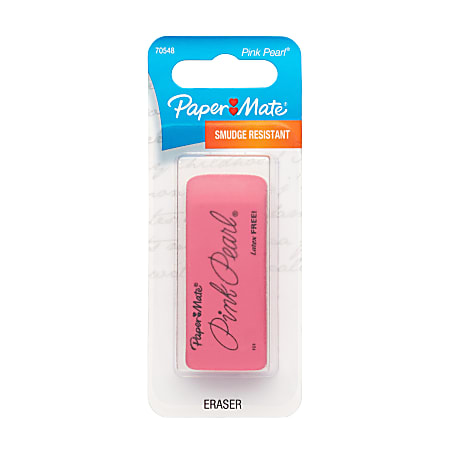 Paper Mate Pink Pearl Eraser - Pink - Rubber - 1 / Pack - Smudge-free, Soft, Tear Resistant, Pliable