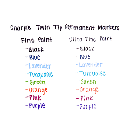 Sharpie Twin Tip Permanent Markers - Fine, Ultra Fine Marker Point - Black Alcohol Based Ink - 4 / Pack Sharpie Twin Tip Permanent Markers - Fine, Ultra Fine Marker Point - Black Alcohol Based Ink - 4 / Pack