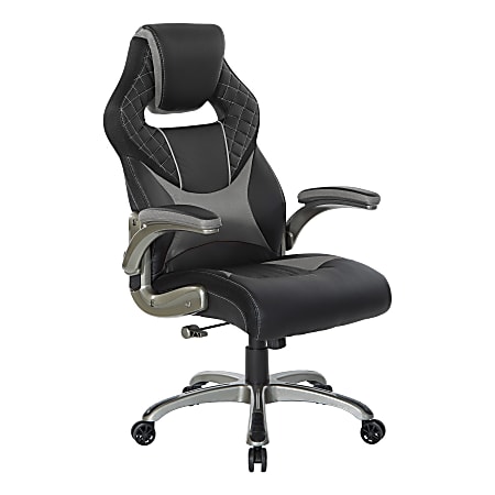 Office Star™ Oversite Gaming Chair, Black/Gray
