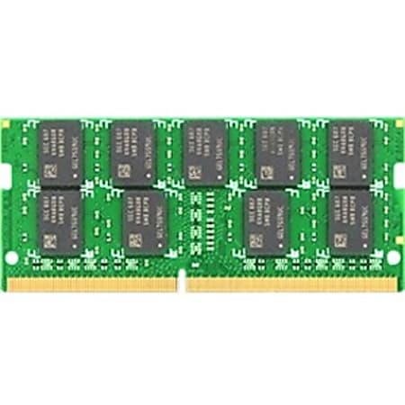 Synology 16GB DDR4 SDRAM Memory Module - For NAS Server - 16 GB - DDR4-2666/PC4-21333 DDR4 SDRAM - 2666 MHz - 1.20 V - ECC - Unbuffered - 260-pin - SoDIMM