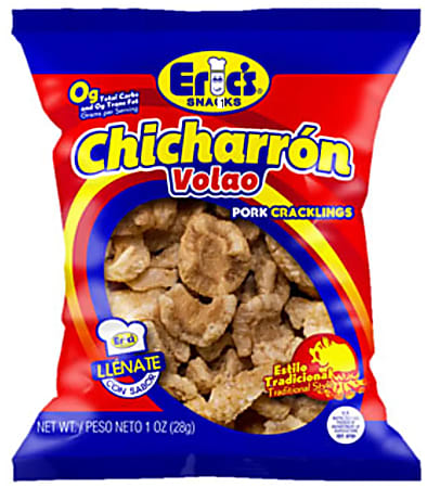 Rovira Foods Eric’s Snacks Chicharron, Volao, 1 Oz