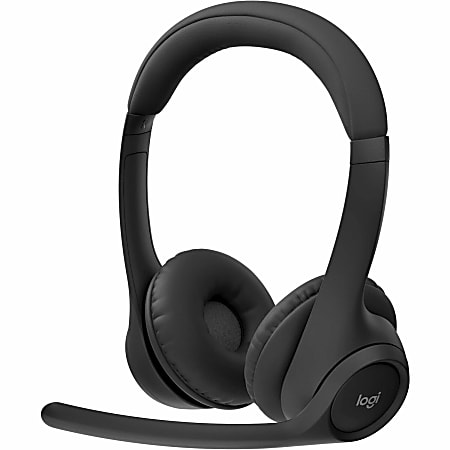 Logitech Zone 300 Wireless Bluetooth Headset With Noise-Canceling Microphone, Black, 981-001406