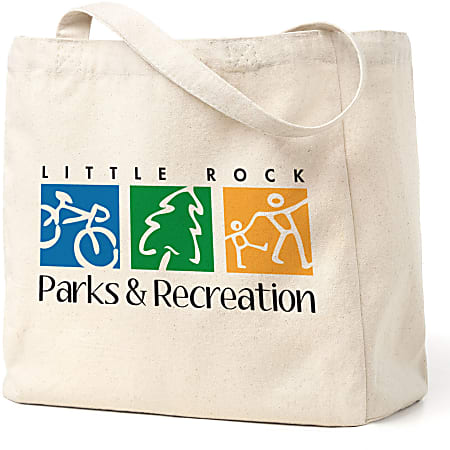 Custom Promotional Full Color Promtional Cotton Canvas Tote, 13” x 13”, Natural