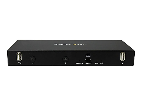 StarTech.com 2-port KVM Console Adapter - Laptop-to-Server - Rackmount Crash Cart Adapter - 2 Computer(s) - 1 Local User(s) - WUXGA - 1920 x 1200 Maximum Video Resolution - 8 x USB - 3 x VGA - 120 V AC, 230 V AC Input Voltage