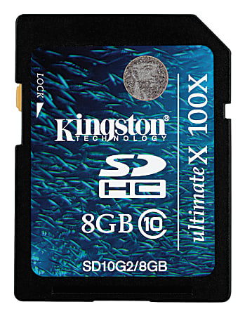 Kingston Ultimate X SD10G2/8GB 8 GB Class 10 SDHC - 100x Memory Speed