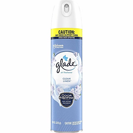 Glade Clean Linen Air Freshener Spray - Spray - 8.3 fl oz (0.3 quart) - Clean Linen - 2 / Pack Glade Clean Linen Air Freshener Spray - Spray - 8.3 fl oz (0.3 quart) - Clean Linen - 2 / Pack