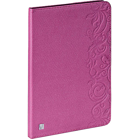 Verbatim Folio Expressions Case for iPad Air - Floral Pink - Scratch Resistant Interior, Scuff Resistant Interior, Wear Resistant Interior, Tear Resistant Interior - Pink Floral"