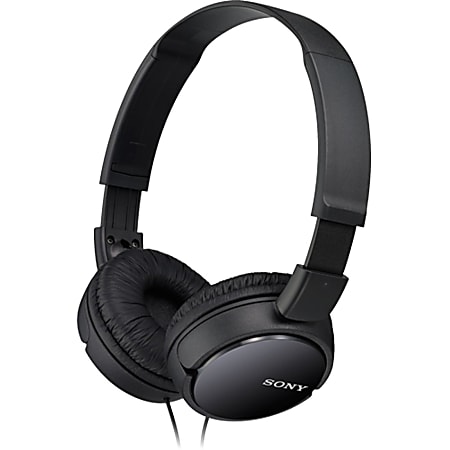 Sony Wired On Ear Headphones Black MDRZX110BLK - Office Depot