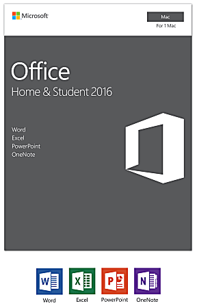 Microsoft Office Home And Student 2016, For Mac®, Product Key