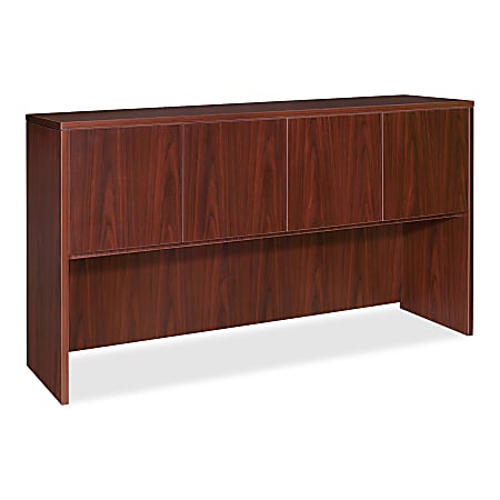 Lorell® Essentials Series Hutch, 48"W, Mahogany