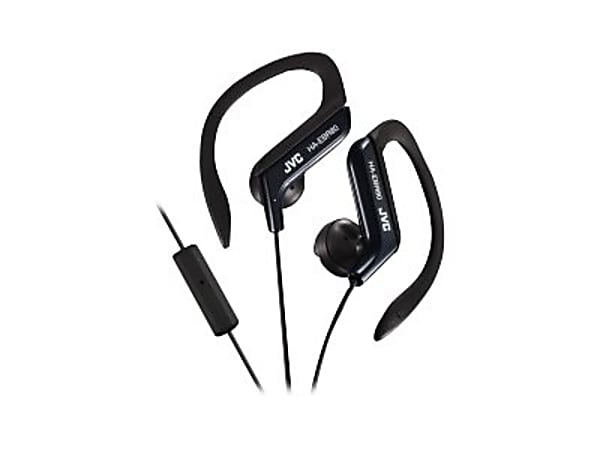 JVC® In-Ear Sports Headphones With Microphone And Remote, Black, JVCHAEBR80B