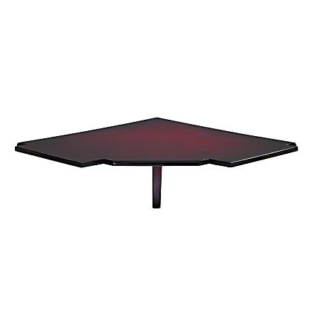 Mayline Top-Grade Hardwood Veneer Corner Connecting Table, 14 1/2"H x 28 1/2"W x 28 1/4"D, Sierra Cherry
