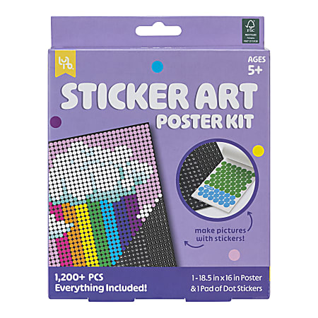 Little Yellow Bicycle&reg; Rainbow Sticker Art Poster Kit