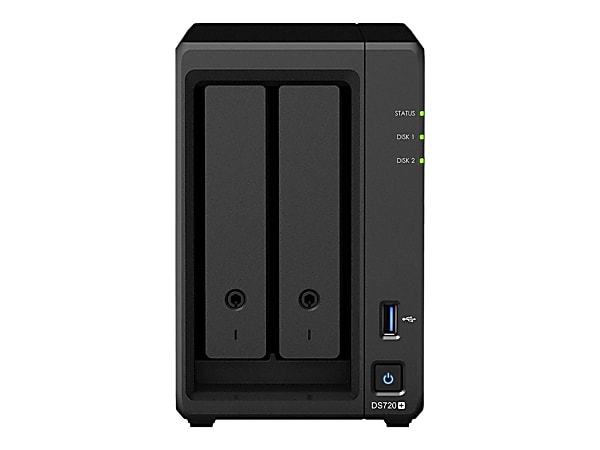 Synology DiskStation DS720+ SAN/NAS Storage System - Intel Celeron J4125 2 GHz - 2 x HDD Supported - 0 x HDD Installed - 2 x SSD Supported - 0 x SSD Installed - 2 GB RAM - Serial ATA Controller