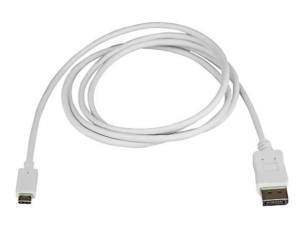 StarTech.com USB C To DisplayPort Cable, 6&#x27;, White