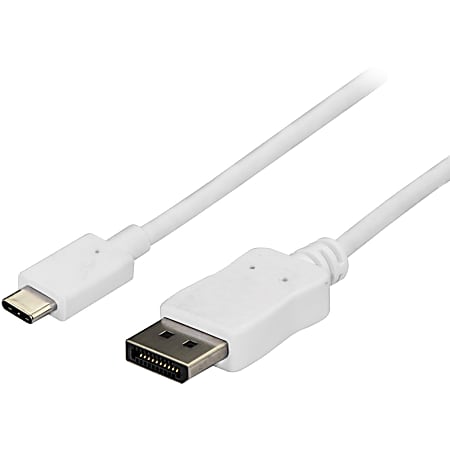 StarTech.com USB C To DisplayPort Cable, 6', White