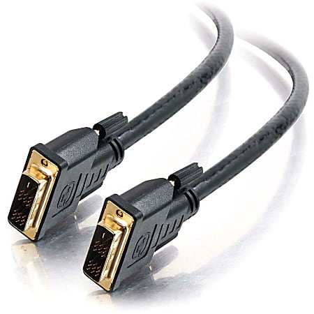 C2G Pro Series - DVI cable - single link - DVI-D (M) to DVI-D (M) - 15 ft - plenum - black