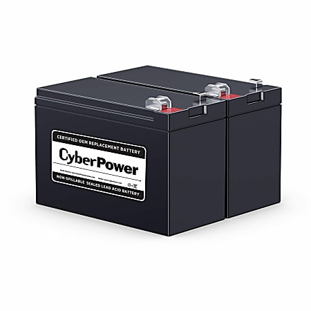 CyberPower RB1270X2C Replacement Battery Cartridge - 2 X 12 V / 7 Ah Sealed Lead-Acid Battery, 18MO Warranty