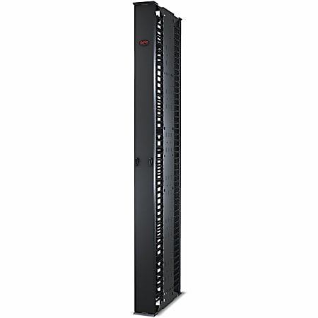 APC by Schneider Electric Cable Manager - Cable Manager - Black - 1 - 1U Rack Height