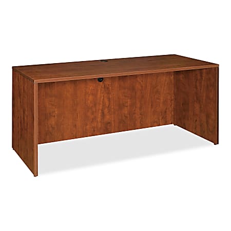 Lorell® Essentials 66"W Computer Desk Credenza, Cherry