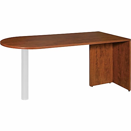 Lorell® Essentials 66"W Desk Peninsula, Cherry