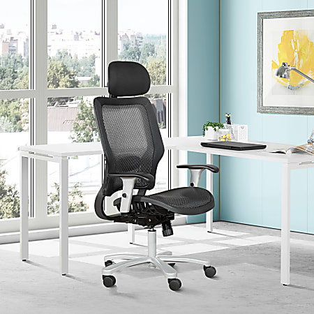 Realspace Radano Mesh High Back Executive Office Chair Black BIFMA