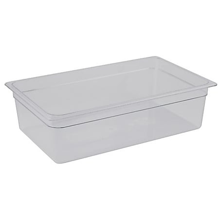 Cambro Full Size Camwear Food Pan, 8" x 21" x 12", Clear
