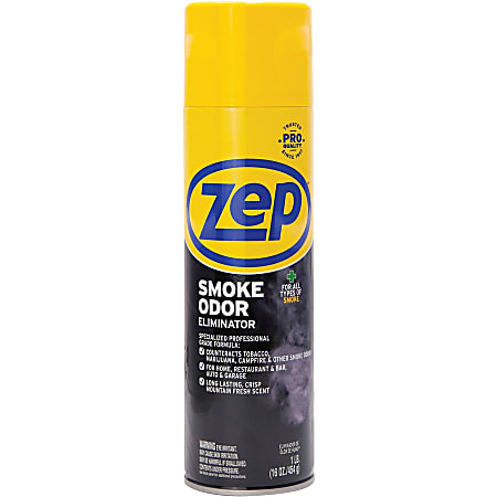 Zep Professional Strength Smoke Odor Eliminator Aerosol 16 oz Crisp  Mountain Fresh 12 Carton Odor Neutralizer - Office Depot