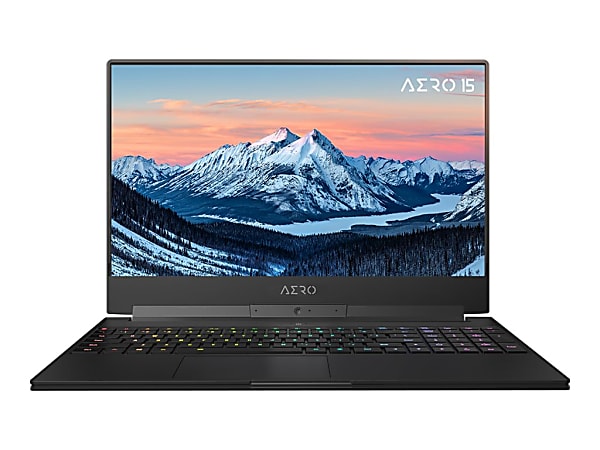 Gigabyte AERO 15 Classic-XA F74ADP - Intel Core i7 9750H / 2.6 GHz - Win 10 Pro - GF RTX 2070  - 16 GB RAM - 512 GB SSD NVMe - 15.6" 1920 x 1080 (Full HD) @ 240 Hz - Wi-Fi 5