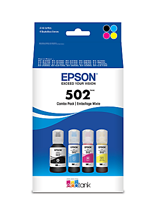 Epson® T502120-BCS High-Yield Multi Ink Bottles, Pack Of 3