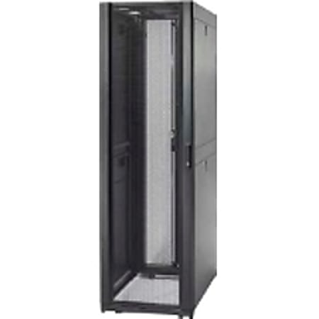 Schneider Electric NetShelter SX Rack Cabinet - For Storage, Server - 48U Rack Height x 19" Rack Width - Floor Standing - Black - 3010 lb Maximum Weight Capacity