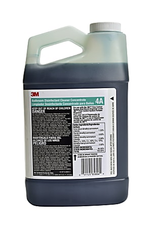3M™ Flow Control Bathroom Disinfectant Cleaner Concentrate 4A, 64 Oz, Case Of 4
