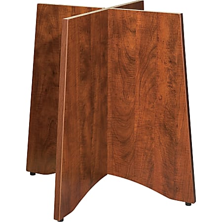 Lorell® Laminate Conference Table Base, For Round Table Tops, Cherry