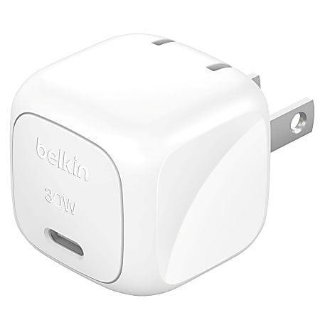 Belkin BoostCharge USB-C Wall Charger For iPhone/Samsung/Google, White
