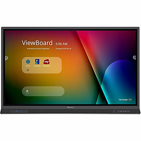 ViewSonic ViewBoard IFP6552-1TAA - 4K TAA Compliant Interactive Display with Integrated Software - 400 cd/m2 - IFP65521TAA