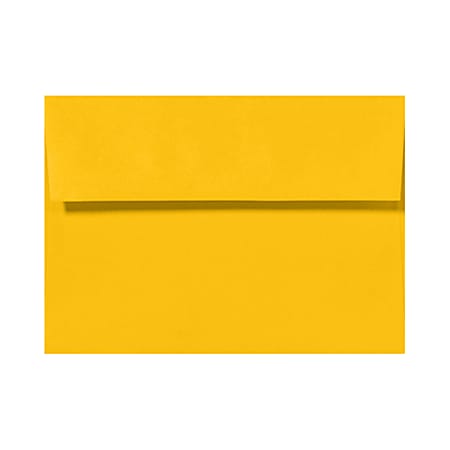 LUX Invitation Envelopes, A7, Peel & Stick Closure, Sunflower Yellow, Pack Of 1,000
