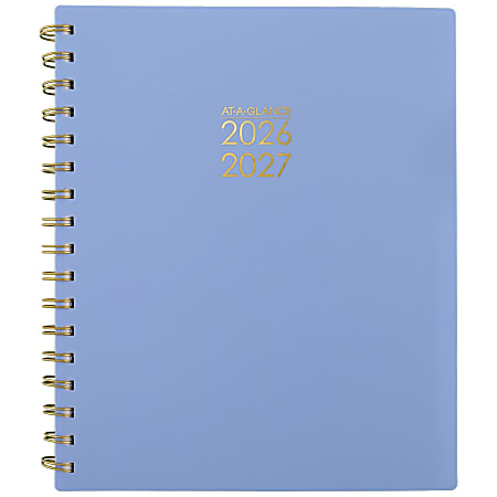 AT-A-GLANCE® Harmony Academic 2026-2027 Weekly Monthly Planner, Blue Aura, Medium, 7" x 8 3/4"