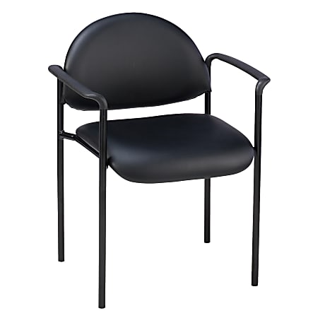 Lorell® Reception Guest Chair, Black
