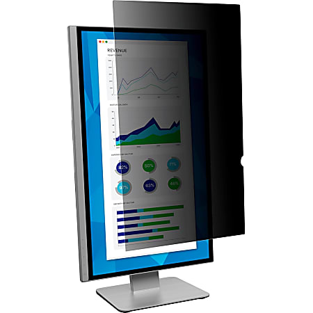 3M Privacy Filter for Monitors, 25" Full Screen, 16:9 Aspect Ratio, Reduces Blue Light, Anti-Glare